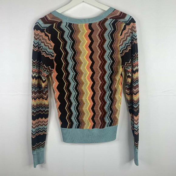 Missoni For Target Cardigan Sweater Chevron Striped Button Front Women’s Size XS - Picture 9 of 9